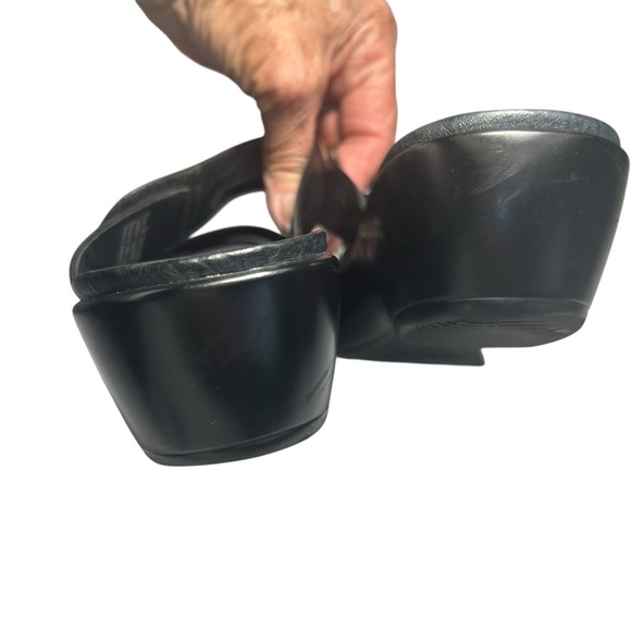 Dansco Dixie Black Leather Slip On Sandals Womens 39 - Picture 10 of 14